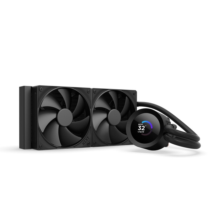 NZXT Kraken Plus 240 Raffreddatore di liquidi AIO 240mm con Ventilatori da 12 cm e Display RGB - Nero