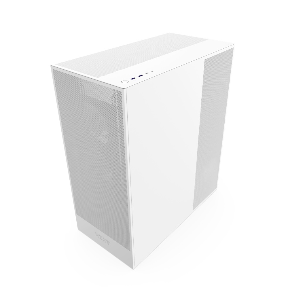 NZXT H7 Flow Midi Tower Bianco - Case Airflow ATX con 3 Ventole 120mm e Supporto Radiatore da 420mm