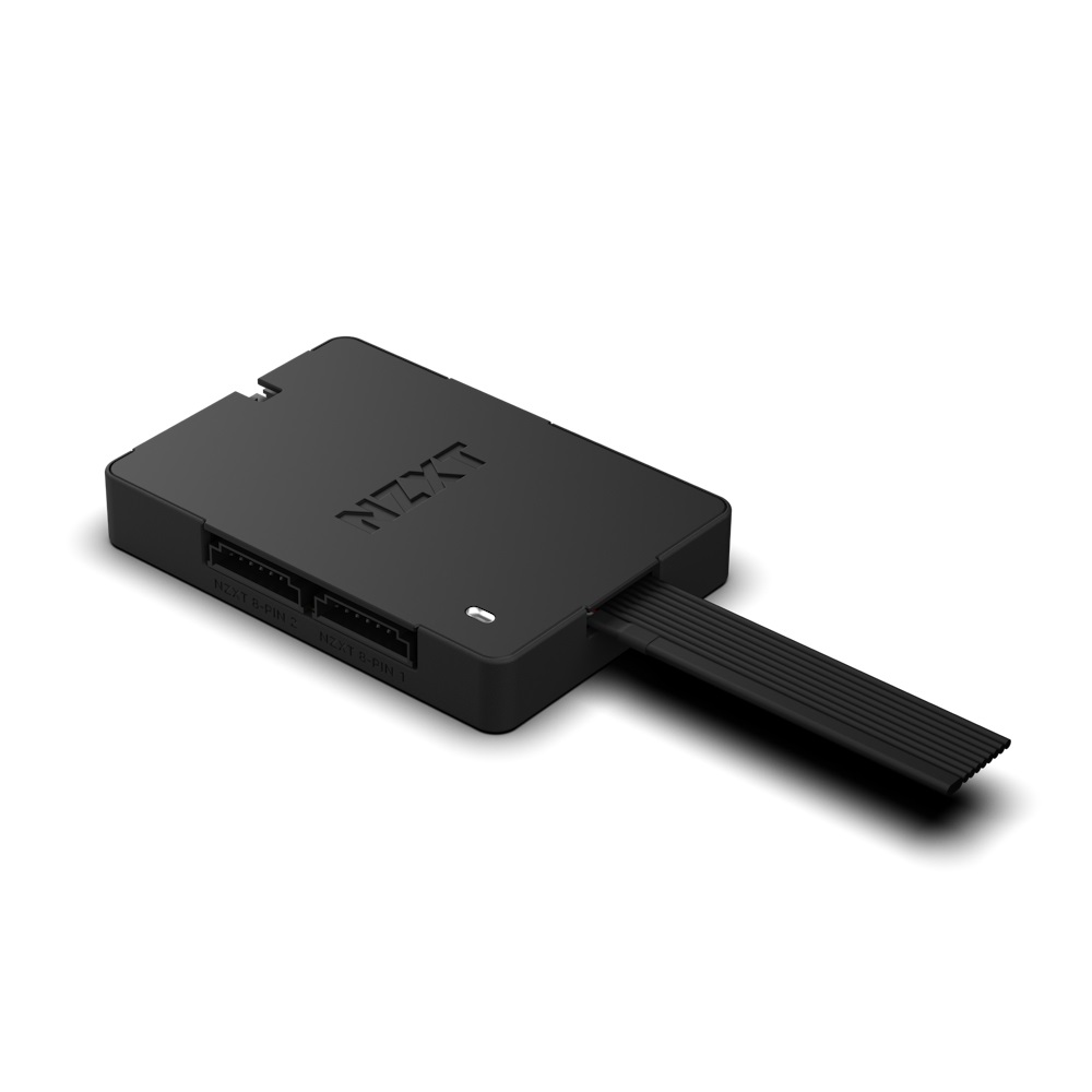 NZXT AC-CRFR1-B1 - Controller digitale della velocità delle ventole e dell'illuminazione RGB, 3 canali, Nero