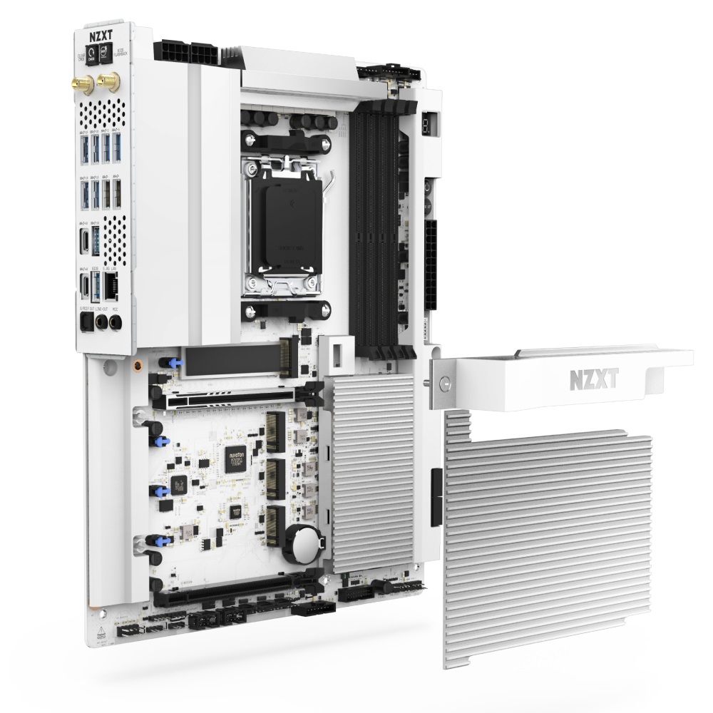 NZXT N9 X870E Scheda Madre ATX - AMD X870E Socket AM5 per Ryzen 9000/8000/7000, DDR5, 4x M.2, PCIe 5.0, 5GbE, USB 4