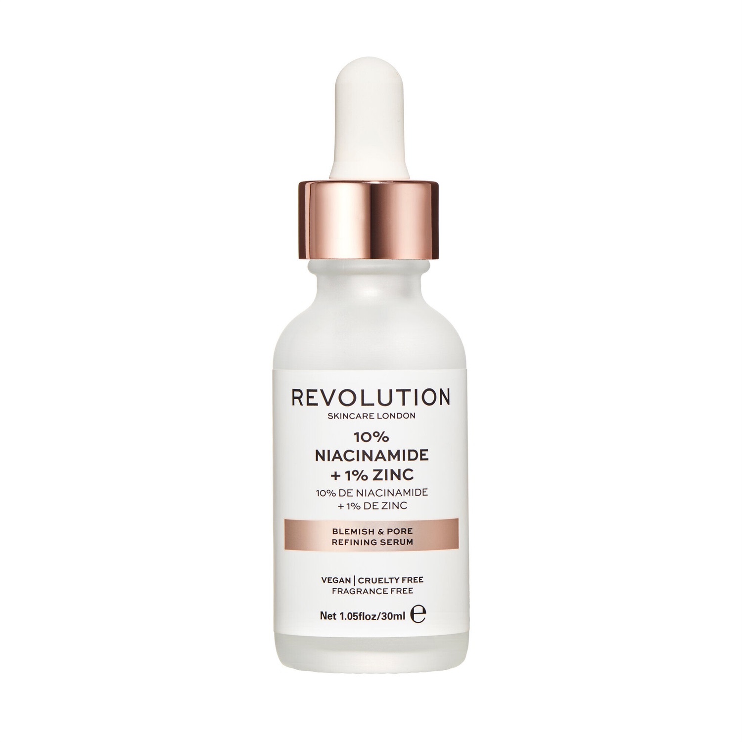 Revolution Skincare Siero Viso Niacinamide 10% Zinco 1% - Riduce Imperfezioni e Pori Dilatati, 30 ml