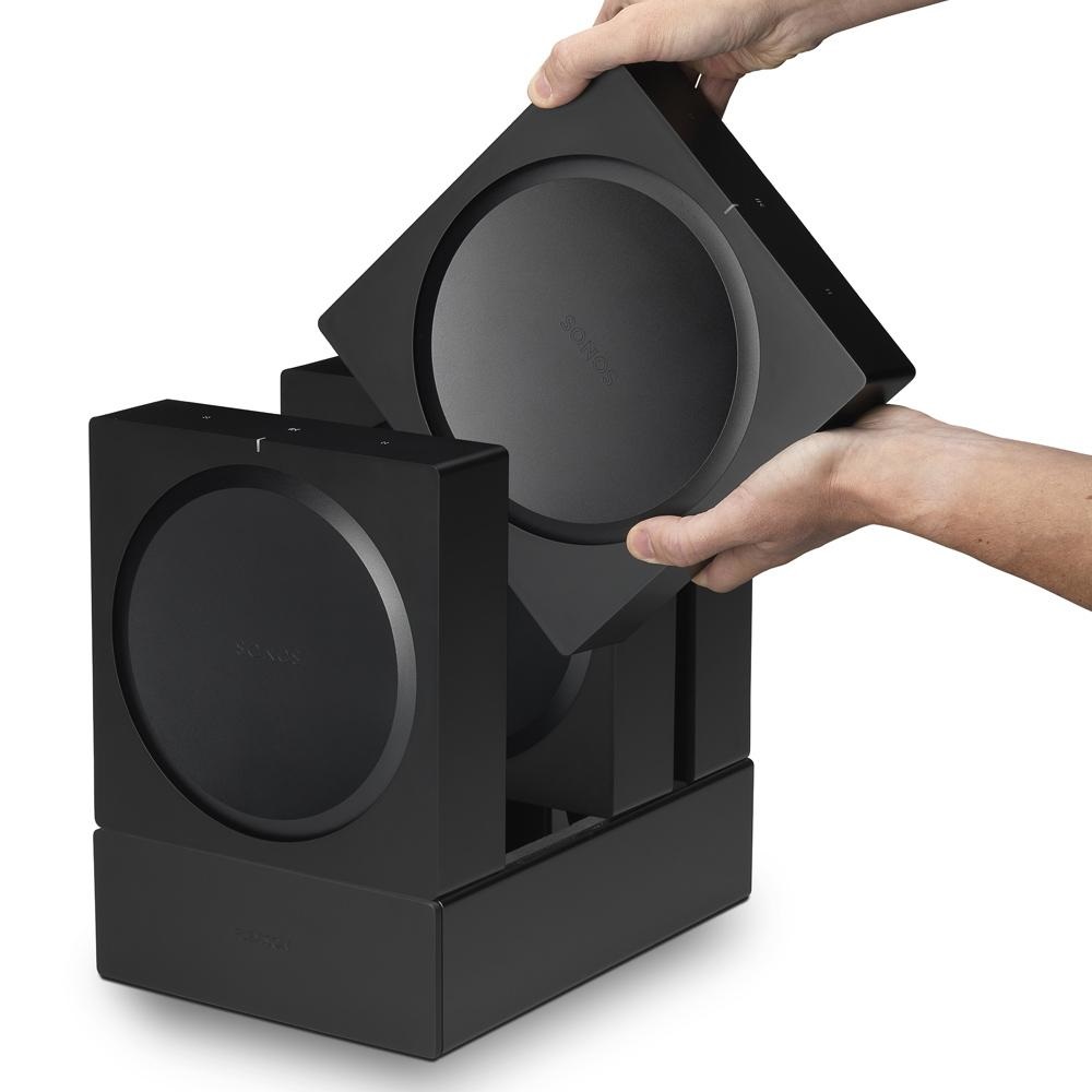 Flexson FLXSAX4DK1021 Dock per 4 x Sonos Amp - Supporto da Parete Nero
