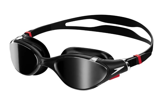 Speedo Biofuse 2.0 Occhialini da Piscina Unisex Adulto Mirror Nero - Taglia Unica, Anti-Fog, Anti-Leak, Comfort Migliorato