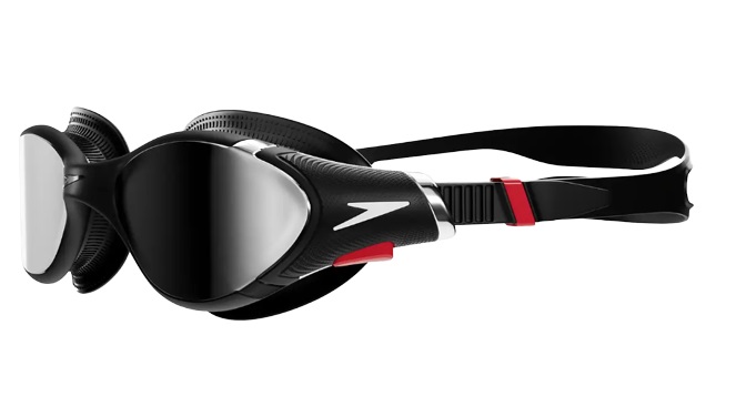 Speedo Biofuse 2.0 Occhialini da Piscina Unisex Adulto Mirror Nero - Taglia Unica, Anti-Fog, Anti-Leak, Comfort Migliorato