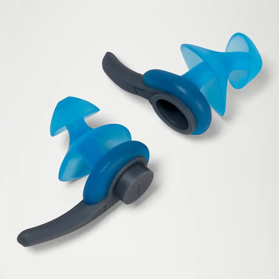 Speedo Biofuse Earplug Tappi per Orecchie da Nuoto Unisex Adulto, Blu, Taglia Unica - Design Ergonomico e Comfort Superiore
