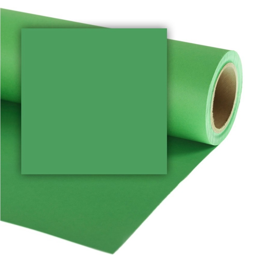 Colorama LL CO133 Fondale in Carta Verde Chroma Key 2,72m x 11m - Accessorio Professionale per Studio Fotografico