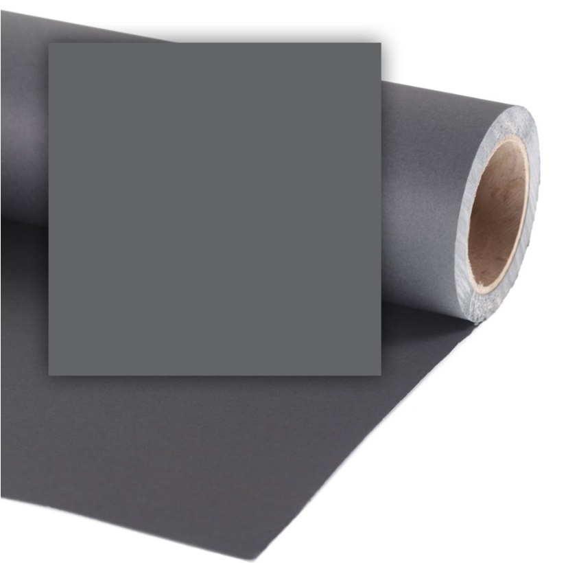 Colorama LL CO149 Fondale in Carta 2.72 x 11m Charcoal Grigio per Studio Fotografico