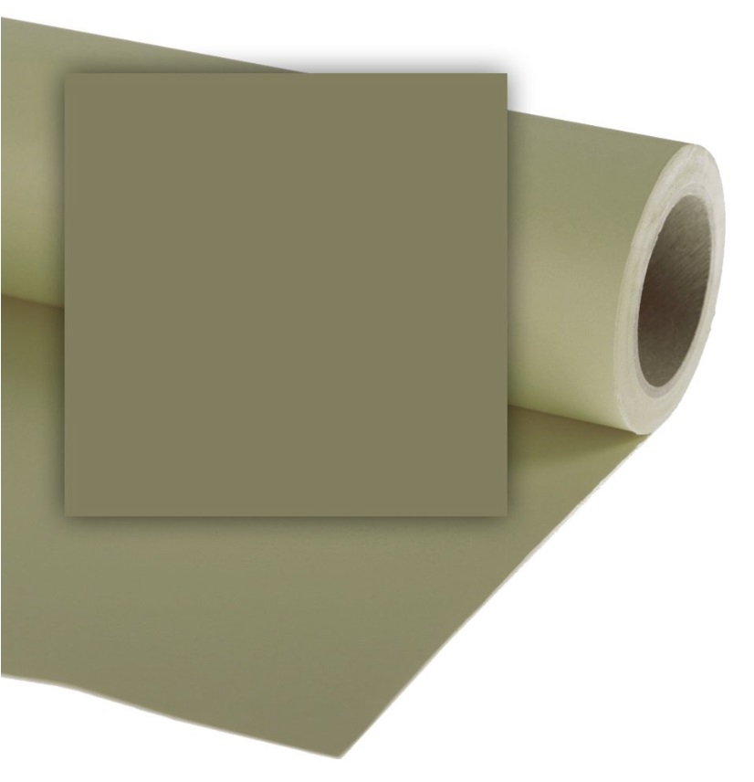 Colorama Fondale in Carta Verde Oliva 2.72m x 11m Leaf - Professionale per Studi Fotografici