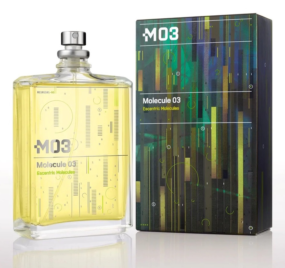 Escentric Molecules Molecule 03 Eau de Toilette Unisex 100 ml - Fragranza Legnosa ed Erbosa con Acetato di Vetiver