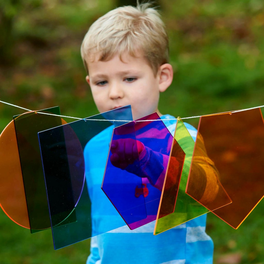 TickiT Forme Geometriche in Acrilico e Plastica Traslucente - Confezione da 6 Pezzi