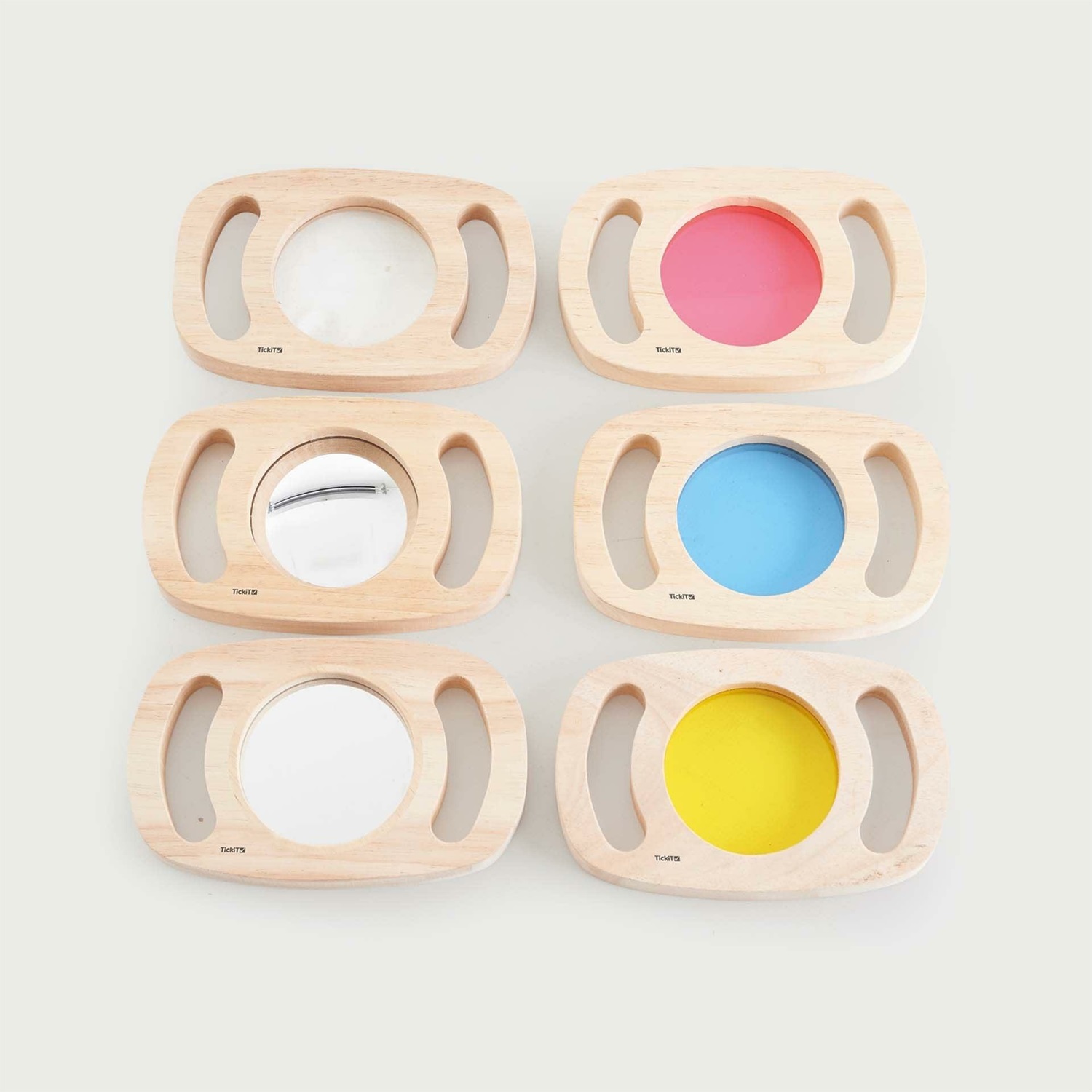 TickiT Set di Scoperta Educativo - 6 Pezzi con Specchio e Lenti per Stimolare Curiosità e Creatività