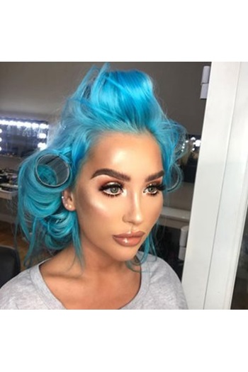 Crazy Color Bubblegum Blue - Colore per Capelli Semi Permanente 100 ml, Pronto all'Uso, Senza PPD e Ammoniaca, Vegano