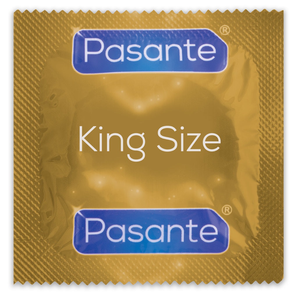 Pasante King Size Preservativi 3 pz - Extra Large, 60 mm di larghezza, 205 mm di lunghezza, Lubrificati e Comfort Ottimale