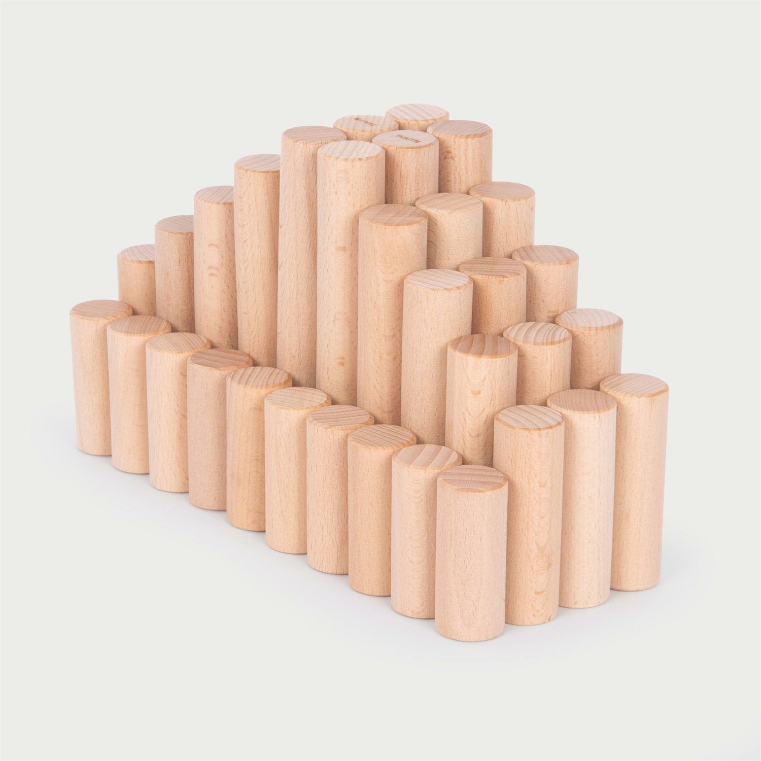 TickiT Colonne Architetto in Legno di Faggio Naturale - Gioco di Costruzioni per Bambini