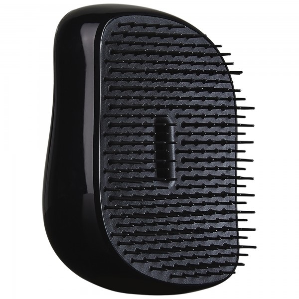 Tangle Teezer Compact Styler Spazzola per Capelli Districante Nero e Oro Rosa - Design Compatto con Copertura Protettiva