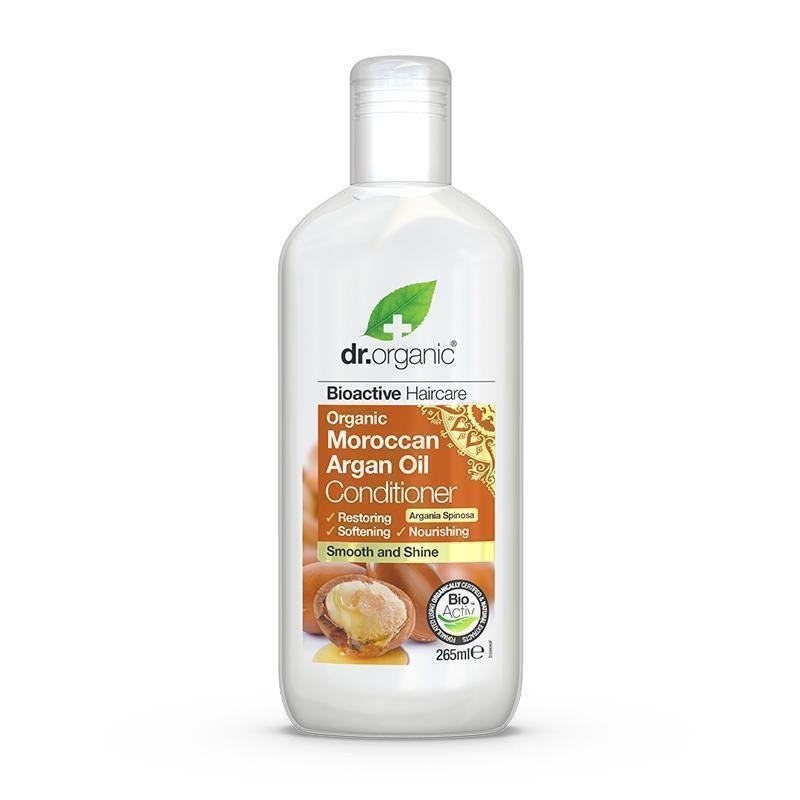 Dr. Organic Balsamo all'Olio di Argan Marocchino 265 ml - Idratante e Nutriente per Capelli Secchi