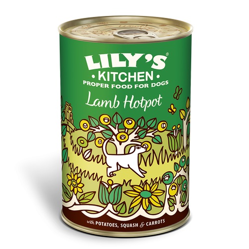 Lily's Kitchen Cibo Umido per Cani Adulto - Hotpot di Agnello con Patate, Zucca e Carote, 400 g