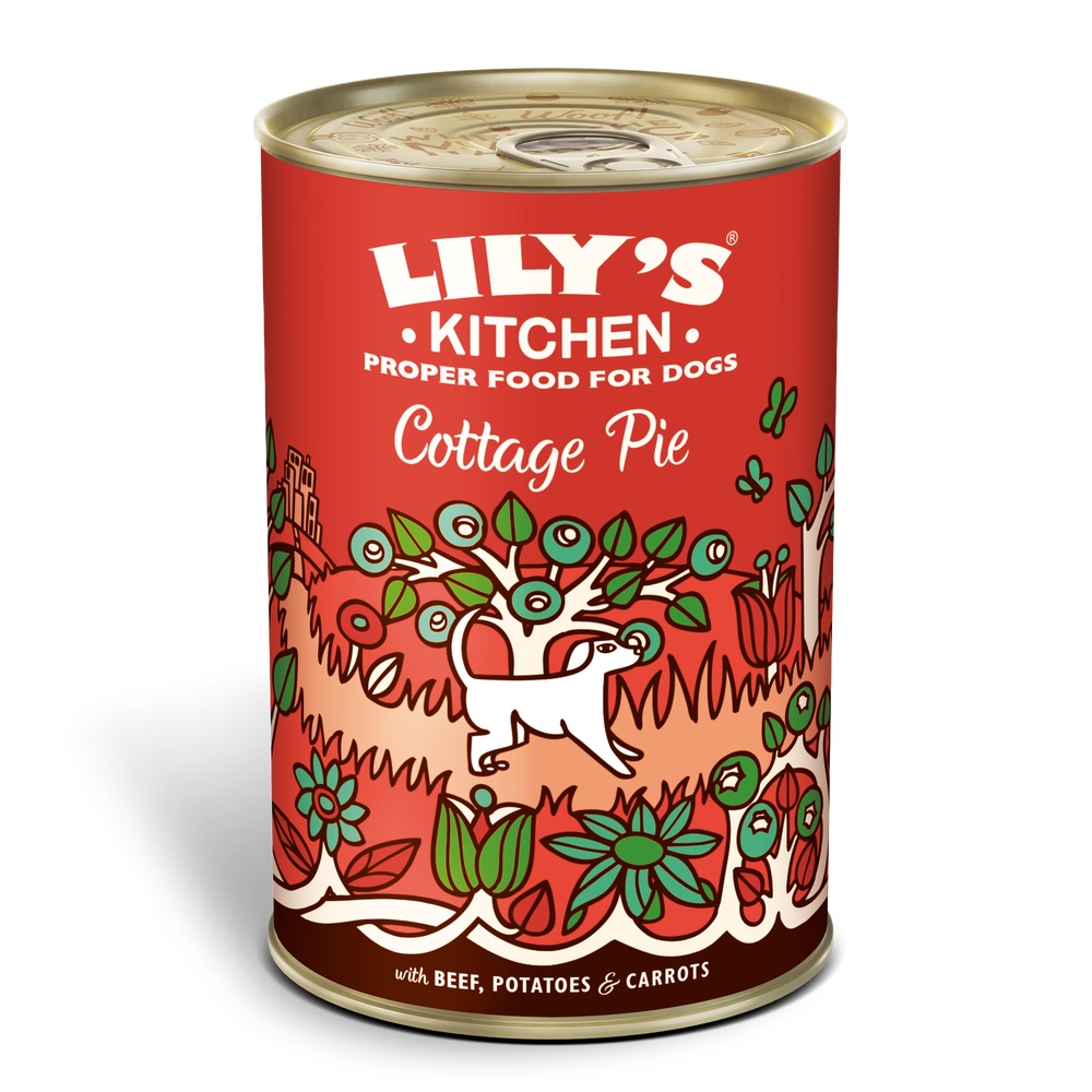 Lily's Kitchen Cibo Umido per Cani Adulto - Cottage Pie con Manzo, Patate e Verdure - Lattina da 400 g
