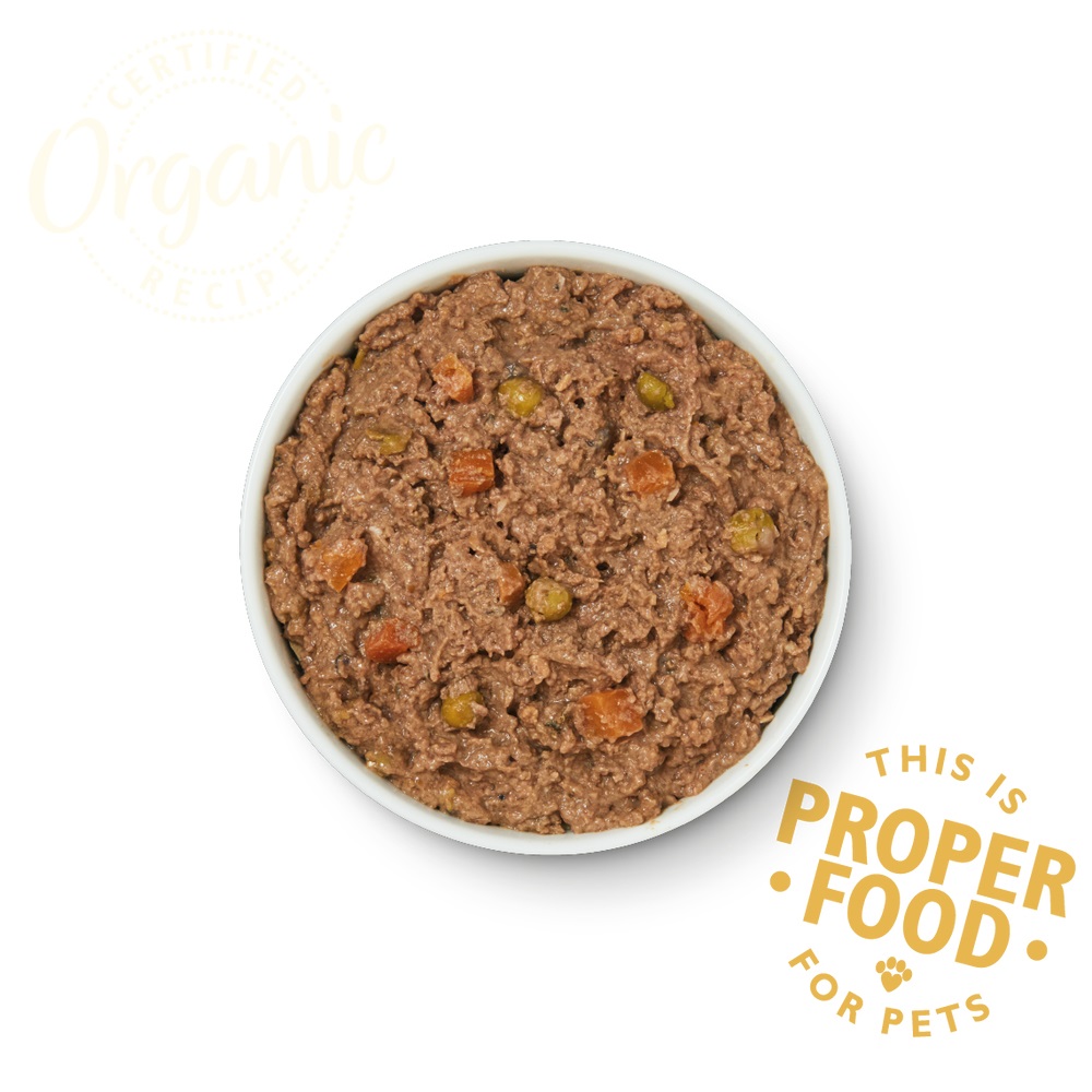 Lily's Kitchen Cibo Umido Biologico per Cani Adulto al Pollo e Farro - Vaschetta da 150 g