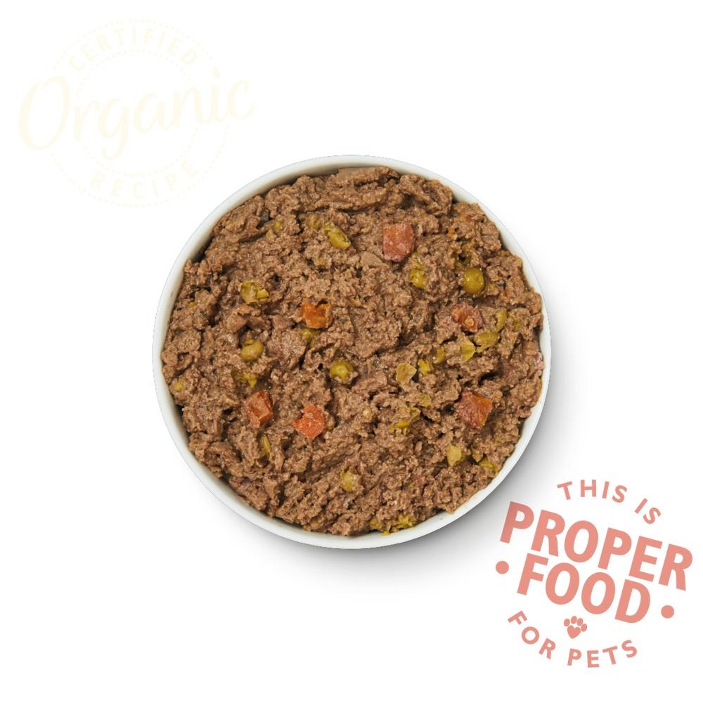 Lily's Kitchen Cibo Umido Biologico per Cani Adulto al Manzo - Vaschetta da 150 g con Pollo e Maiale, Ingredienti Naturali e Ipoallergenico