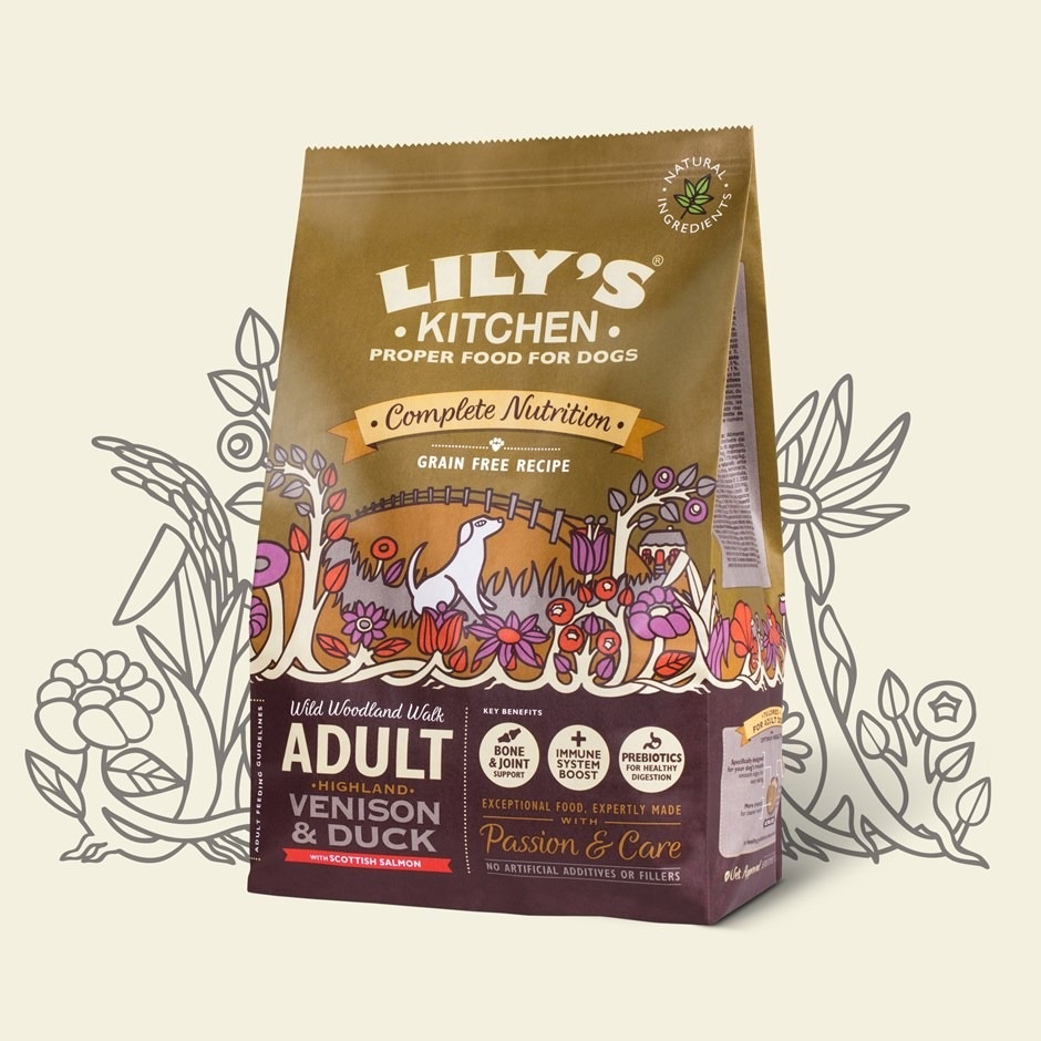 Lily's Kitchen Cibo Secco per Cani Adulto Wild Woodland Walk - Anatra, Salmone e Cervo - Sacco da 7 kg - Senza Cereali e Ipoallergenico