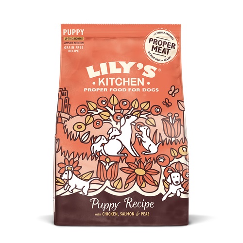 Lily's Kitchen Puppy Cibo Secco Pollo & Salmone per Cuccioli 2,5 kg - Senza Cereali, con Piselli e Ingredienti Naturali