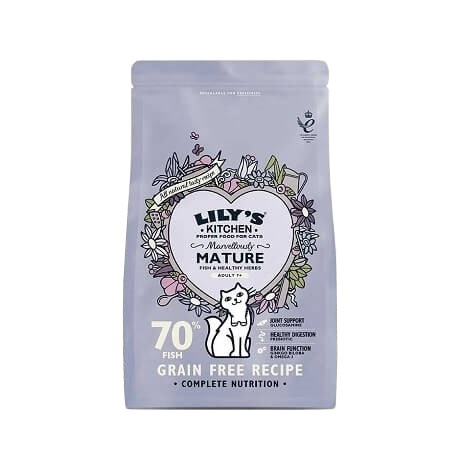 Lily's Kitchen Senior Cibo Secco per Gatti con Pesce Bianco e Tacchino - Sacco da 800 g