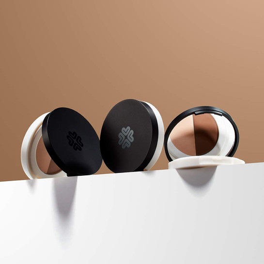 Lily Lolo Sopracciglio Duo Scuro 2g - Cera per Sopracciglia con Specchio Compatto