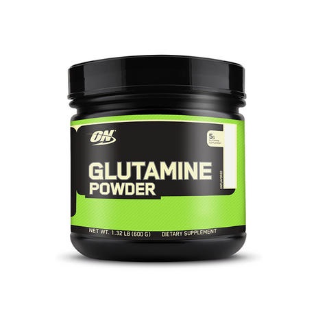Optimum Nutrition Glutamine Powder - Polvere di L-Glutamina Pura, 630 g, Non Aromatizzato, 123 Porzioni, Integratore per Frullati Pre e Post-Allenamento
