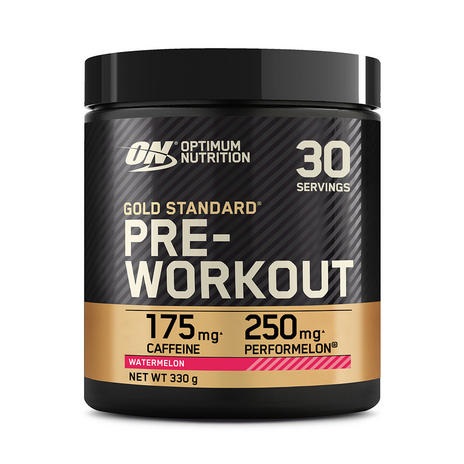 Optimum Nutrition Gold Standard Pre-Workout - Integratore Alimentare in Polvere, Energy Drink con Creatina Monoidrato, Beta Alanina, Caffeina e Vitamine Gruppo B, Gusto Anguria, 330 g
