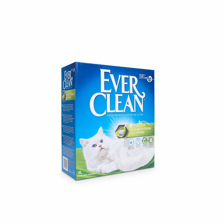 Ever Clean Lettiera Agglomerante Extra Strong Scented 6 Litri - Potere Agglomerante Imbattibile e Controllo Odori Efficace
