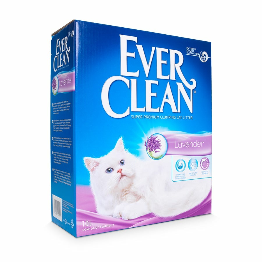 Ever Clean Lettiera Agglomerante Lavanda 10 Litri - Ultra Assorbente e Profumata