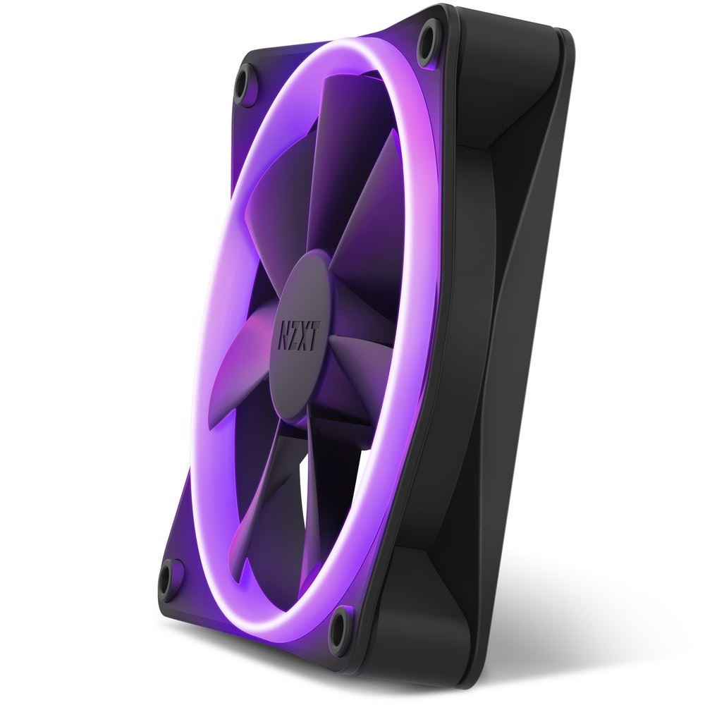 NZXT F120 RGB Ventilatore 12 cm Nero - 500-1800 Giri/min, 17,2-27,5 dB, RGB Personalizzabile