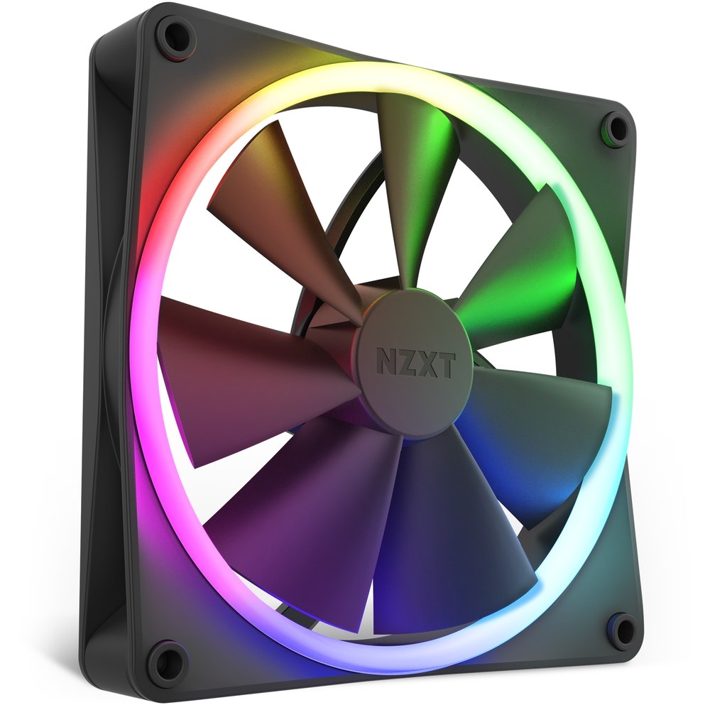 NZXT F140 RGB Ventilatore 14 cm con Illuminazione RGB - Silenzioso e Alta Prestazione