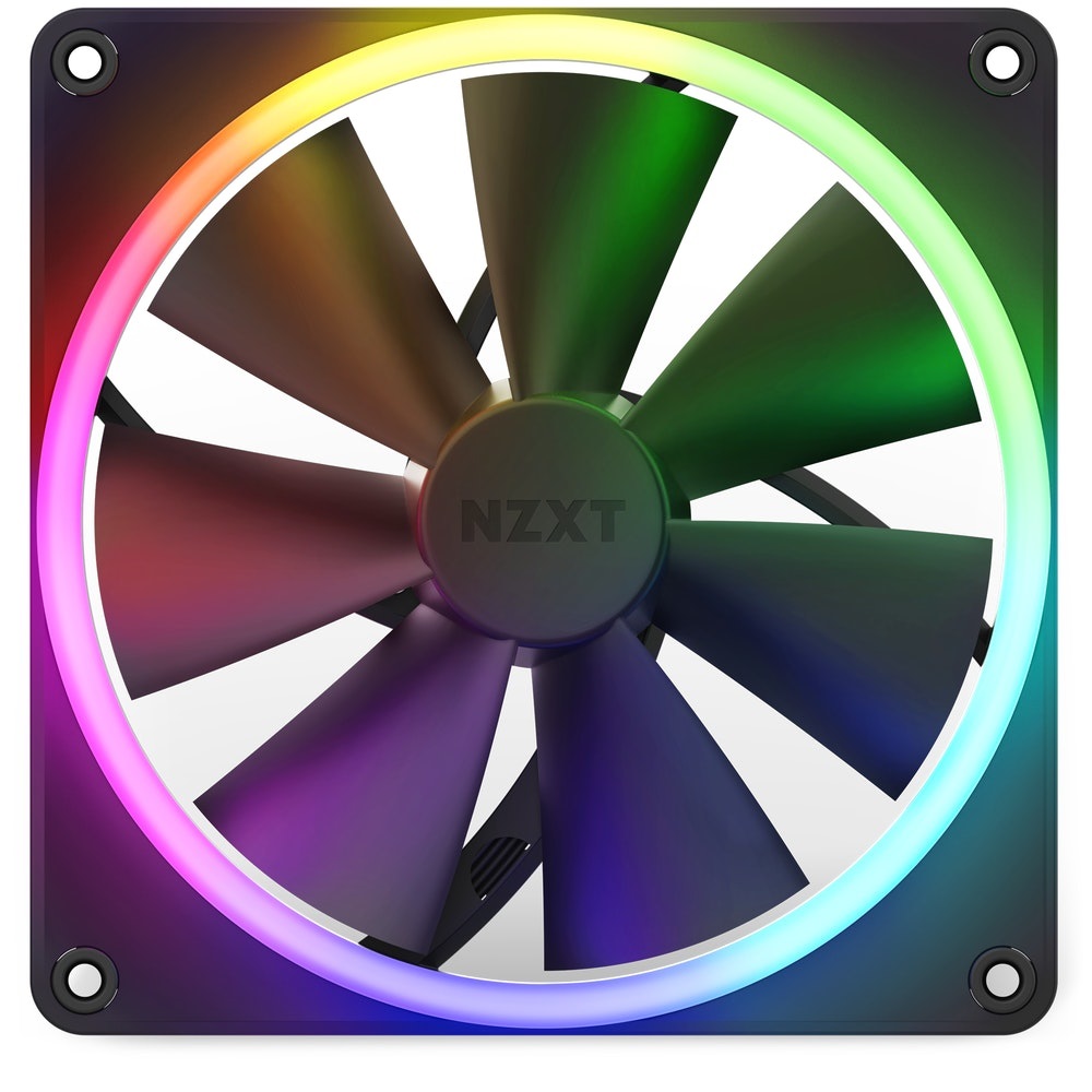 NZXT F140 RGB Ventilatore 14 cm con Illuminazione RGB - Silenzioso e Alta Prestazione