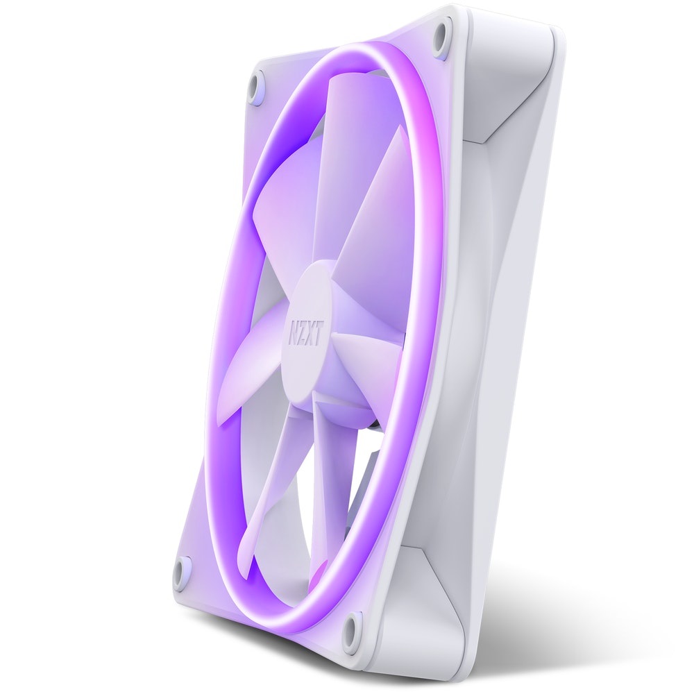 NZXT F140 RGB Ventilatore 14 cm Bianco - 500-1800 Giri/min, Illuminazione RGB Personalizzabile