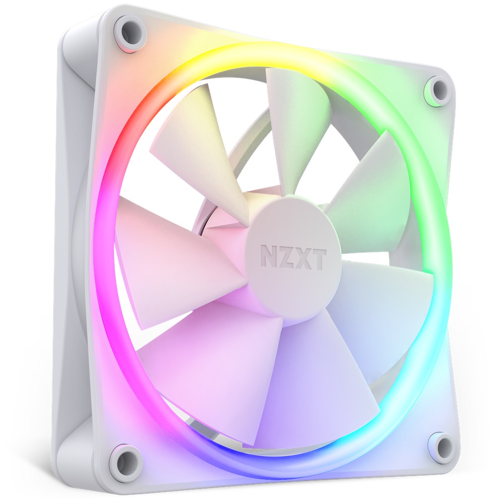 NZXT F120 RGB Triple Pack - Ventole da 120 mm con Illuminazione RGB Personalizzabile, Controller Incluso, Raffreddamento Silenzioso - 3 Pezzi
