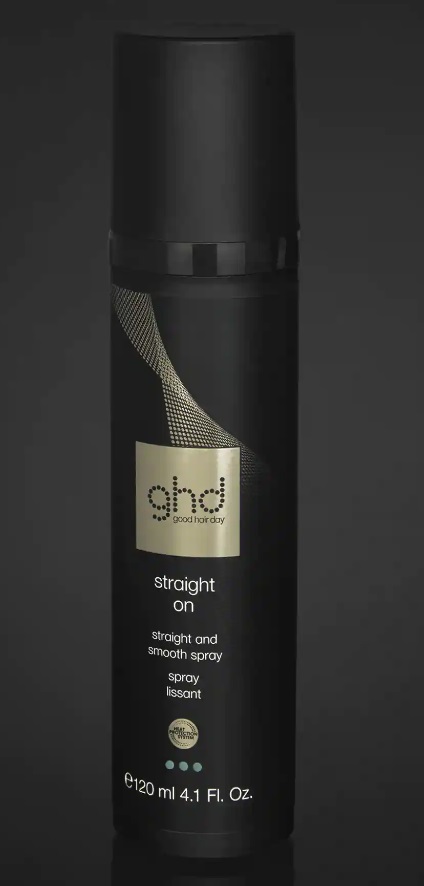 GHD Straight On Straight and Smooth Spray Termoprotettore 120 ml - Spray Lisciante e Levigante per Capelli Lisci e Sani