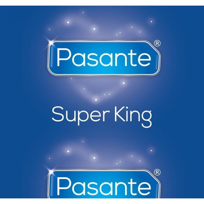 Pasante Super King Size Preservativi - 144 pz, Extra Largo e Lubrificati in Lattice Naturale