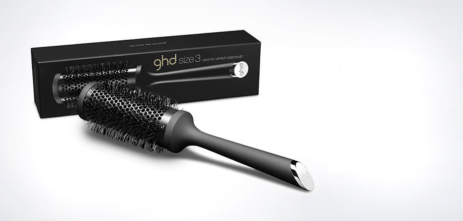 GHD Spazzola Tonda Ventilata in Ceramica Misura 3 - Diametro 45 mm per Asciugare e Acconciare Capelli Lunghi