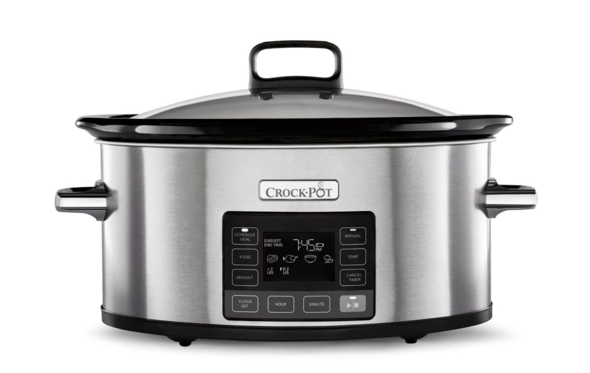 Crock-Pot Pentola a Cottura Lenta 5,6 L 240 W con Funzione TimeSelect e Spegnimento Automatico - Argento