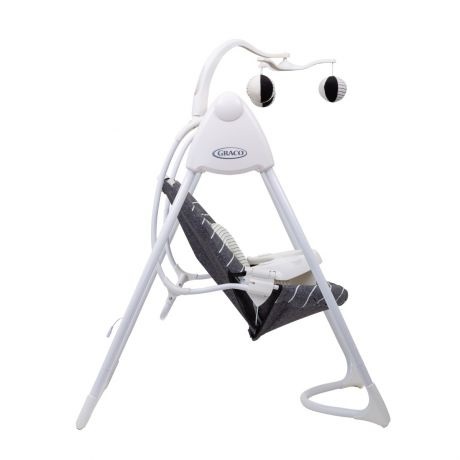 Graco Lovin' Hug Altalena e Sdraietta a Dondolo - 6 Velocità, 10 Melodie, Giostrina con Pupazzetti, Utilizzabile dalla Nascita fino a 9 kg