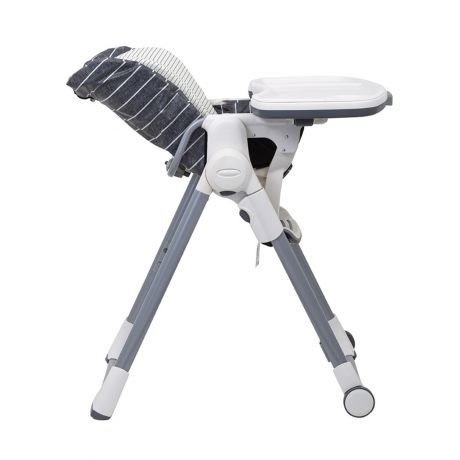GRACO Swift Fold Seggiolone Pappa Reclinabile e Regolabile in Altezza, 9 Posizioni, Pieghevole Compatto, Ruote, Colore Suits Me