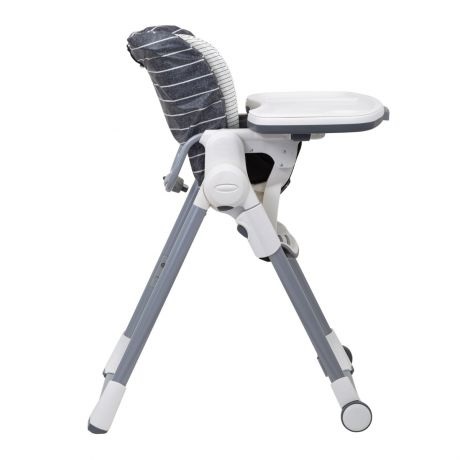 GRACO Swift Fold Seggiolone Pappa Reclinabile e Regolabile in Altezza, 9 Posizioni, Pieghevole Compatto, Ruote, Colore Suits Me