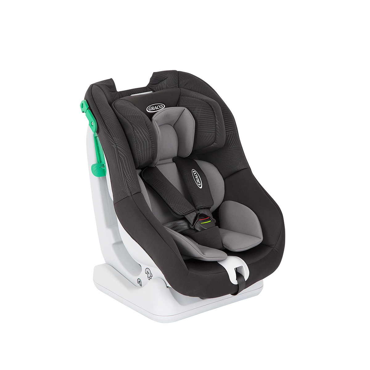 Graco Seggiolino Auto Extend LX R129 Midnight - Evolutivo, dalla nascita a 105 cm, installazione con cintura di sicurezza