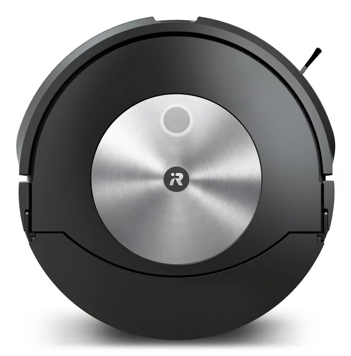 iRobot Roomba Combo j7 - Robot Aspirapolvere e Lavapavimenti 2 in 1 Senza Sacchetto, Nero, Acciaio Inox, Autonomia 90 min, Capacità 0.313 L