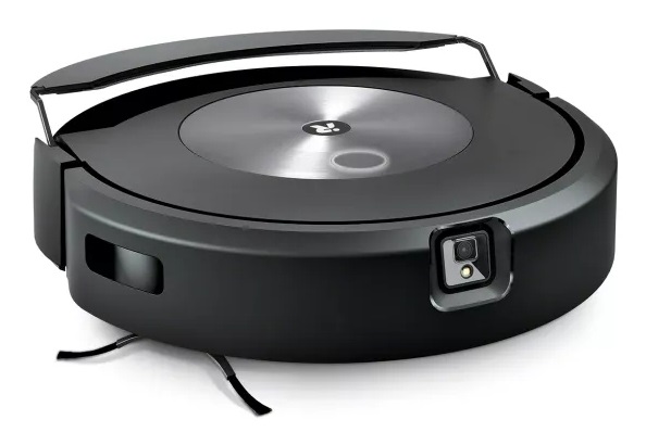iRobot Roomba Combo j7 - Robot Aspirapolvere e Lavapavimenti 2 in 1 Senza Sacchetto, Nero, Acciaio Inox, Autonomia 90 min, Capacità 0.313 L