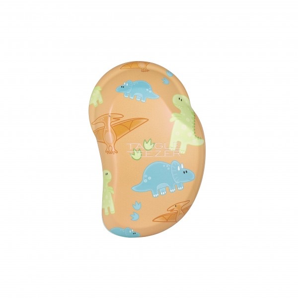 Tangle Teezer The Original Mini Mighty Dino - Spazzola Districante per Bambini con Design Concavo e Dentini a Due Lunghezze
