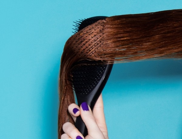 Tangle Teezer The Wet Detangler Large Spazzola Districante per Capelli Bagnati - Nero, Setole Doppie, Ergonomica