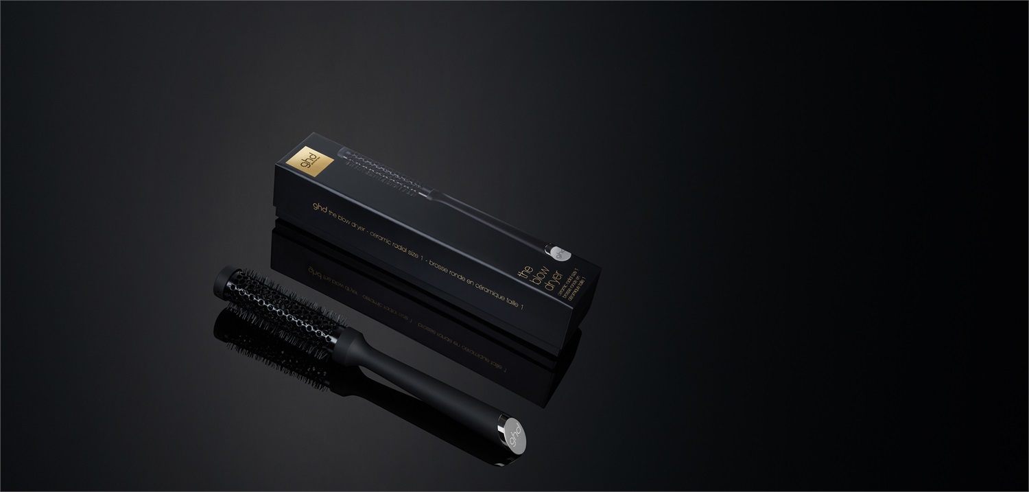 GHD The Blow Dryer - Spazzola Termica in Ceramica Misura 1 (Diametro 25 mm) per Capelli Corti e Frange